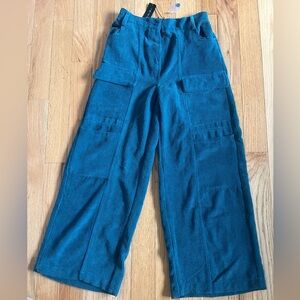 Blue Corduroy Wide Leg
